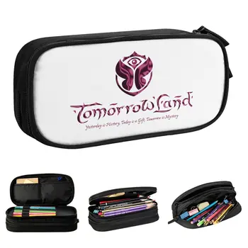 Пеналы для электронных танцев Tomorrowlands, креативная Музыкальная коробка для ручек, сумка для девочек и мальчиков, школьные принадлежности большой емкости, Подарочные пеналы для карандашей