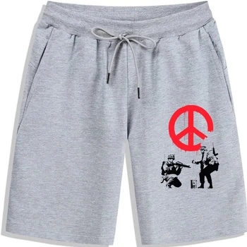 2019 Летние модные повседневные мужские крутые шорты War Soldiers Peace Art Grafsummeri Shorts шорты для мужчин, подарок для мужчин и женщин