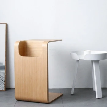 Журнальные столики из массива дерева Nordic Creative, Современная мебель для гостиной, Домашний угловой стол, Простой диван, приставной столик, шкаф для хранения