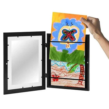 Детская художественная рамка для украшения дома Детские Художественные фоторамки С передним отверстием для рисования Картин, Новая витрина для хранения картин