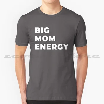 Big Mom Energy 100% Хлопок Для Мужчин И Женщин, Мягкая Модная Футболка Big Energy Mommy, Большие Отличные Шорты, Вещи Для мамы, Любовь, Семья, Удобные