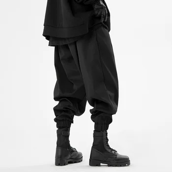 PFNW Heavy Industry, осенний новый модный комбинезон, леггинсы с пряжкой и лентой, мужская темная одежда, женские свободные брюки-карго в стиле панк Harlan 12Z4096