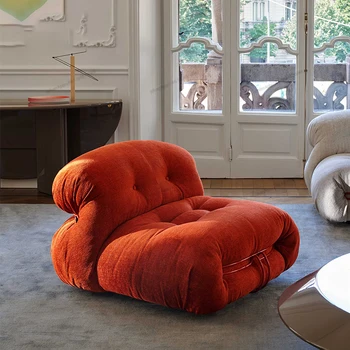 Дизайнер гостиной, кресло-диван для отдыха, креативный стул для виллы со стальным зубом, простая настройка одиночного стула для интернет-знаменитостей