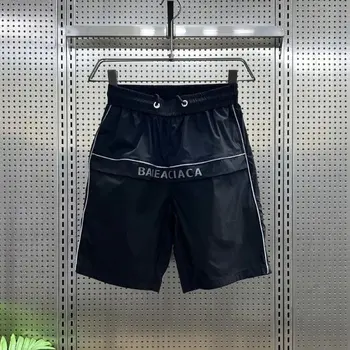 Летние новые мужские шорты 2023, быстросохнущие повседневные короткие брюки с надписью, модная дышащая пляжная одежда