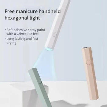 Портативная салонная быстросохнущая USB-сушилка для ногтей, Инструменты для домашней Фототерапии, Профессиональная УФ-светодиодная лампа для ногтей, Мини-ручка-фонарик