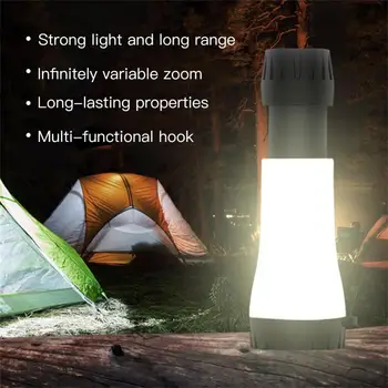 Многофункциональные походные фонари с высокой износостойкостью, Выдвижные фонари для палатки, длительный срок службы батареи, Прочная уличная лампа, походная лампа