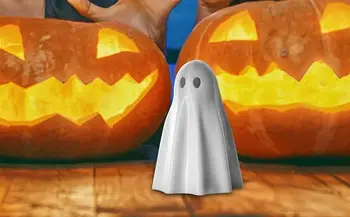 Мини фигурка призрака на Хэллоуин Настольные статуэтки призраков из смолы Милый Призрак с телескопическими ножками для украшения дома вечеринки на Хэллоуин