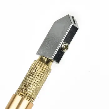 Алмазный стеклорез 5-12 мм 175 мм Лезвие для резки стеклянной плитки Портативная Противоскользящая ручка Роликовые стеклянные Ножи
