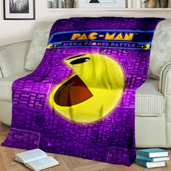 3D Pacman Ретро классика, игровое одеяло для геймеров, мягкое покрывало для дома, кровати, дивана, офиса для пикника, путешествий, одеяла для детей