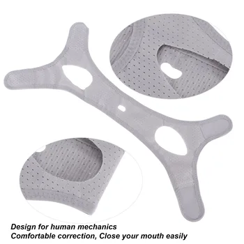 Ремешки для челюстей для сна, легкий ремешок, храпящий ремешок, прочный для коррекции дыхания ртом для мужчин и женщин
