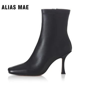 ALIAS MAE REMI Женская модная однотонная обувь на платформе Four Seasons 2023, Новые ботинки Martin на тонком каблуке и молнии, Классические ботинки Chelsea