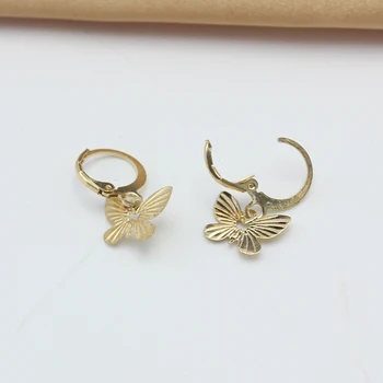 Серьги-бабочки из сплава золота для женщин, простые украшения для ушей в виде животных и насекомых, украшения для свадебной вечеринки, Рождественский подарок для девочек