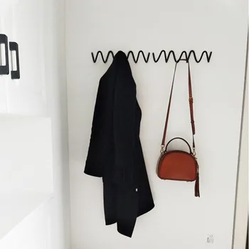 Дверь Creative Wave За вешалкой для одежды, Простая настенная вешалка для одежды на крыльце, крючок для сумки, крючок для пальто и шляпы в спальне